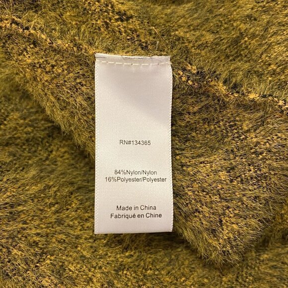 Andrea Jovine Women's Brass Black Geometric Knit Open Cardigan Sweater Large - Picture 5 of 5